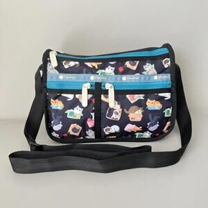 Lesportsac Miamia Cats Medium Everyday Bag NWT